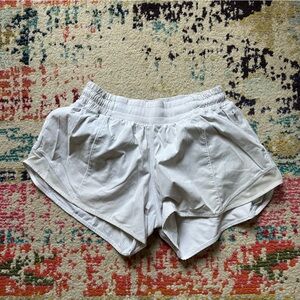 White Hotty Hot Lulu Lemon Shorts